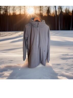 Calvin Klein Womens Hooded Faux-Fur-Lined Anorak Raincoat 2XL Plus Size